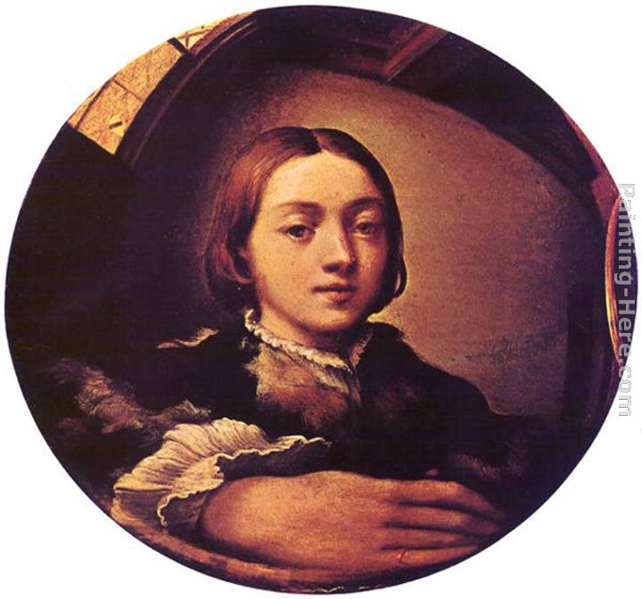 Self-portrait in a Convex Mirror painting - Parmigianino Self-portrait in a Convex Mirror art painting